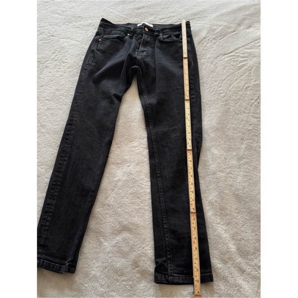 Zara Black Wash Skinny Jeans Men's Size 32 Stretch Denim EU 42 USA 32 - Picture 8 of 9